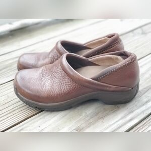 Dansko Brown Leather Clogs